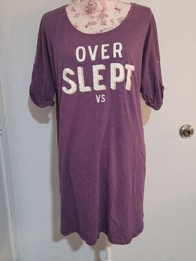 Victoria's Secret Purple "Over Slept" Nightshirt